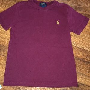 Boys burgundy Polo tshirt